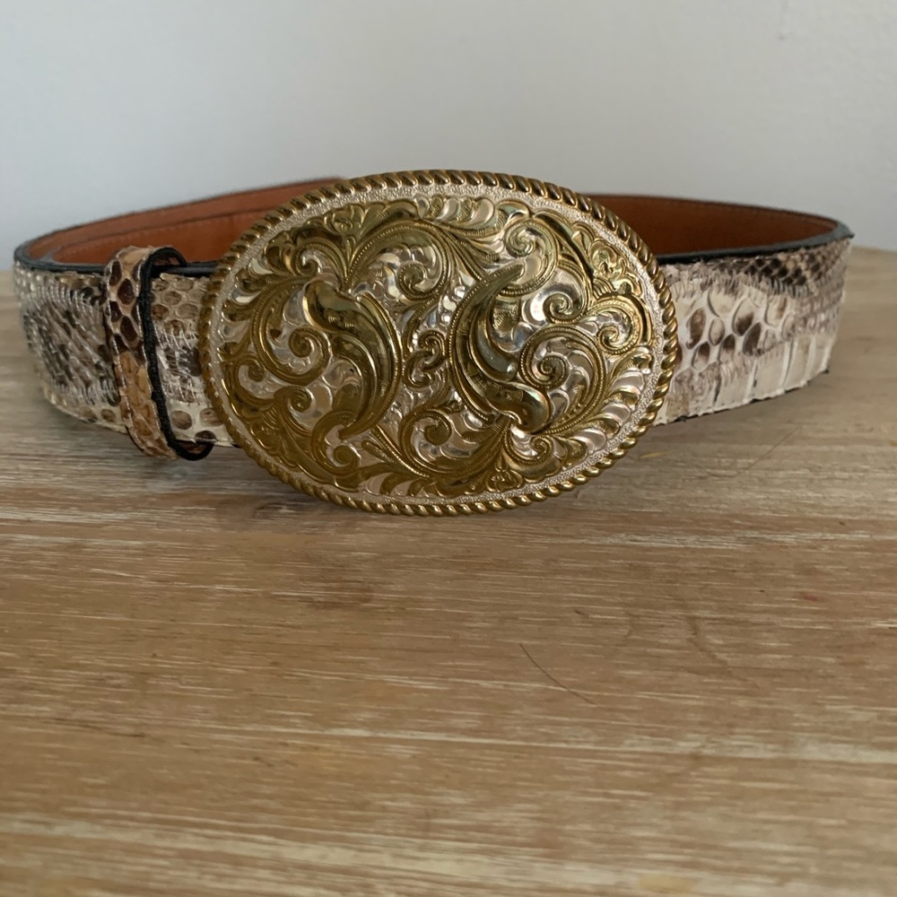 Snake skin belt